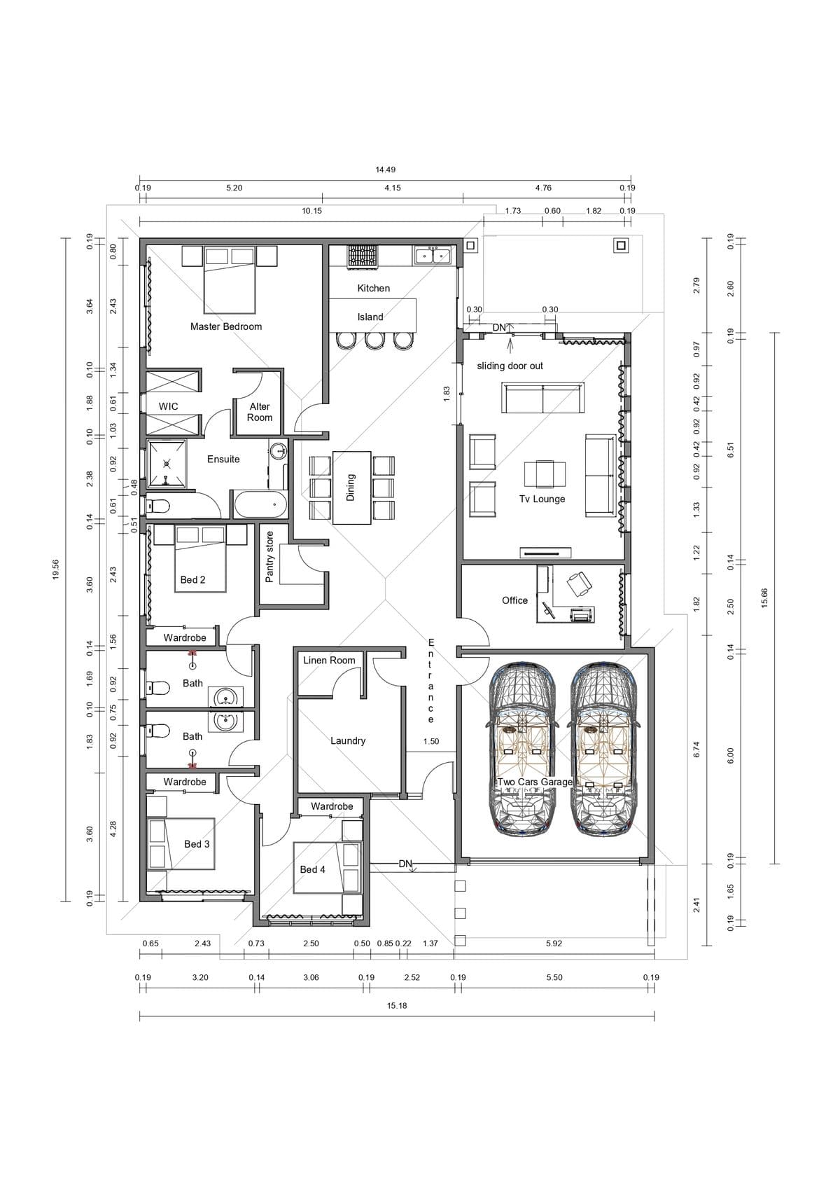 2. Bản Vẽ Kỹ Thuật Kết Cấu 2D