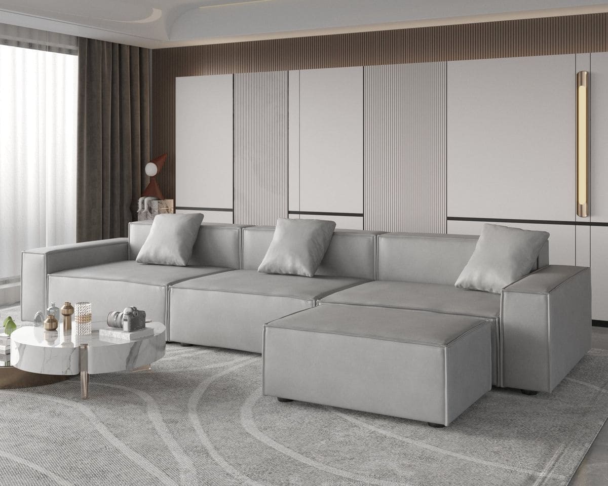 19. Mẫu Thiết Kế Khu Vực Thư Giãn Tối Giản Với Sofa Đơn Giản