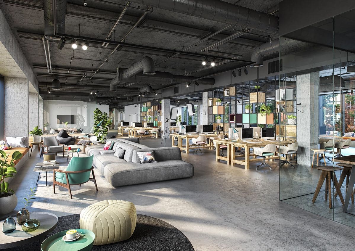 12. Phong cách không gian làm việc chung (Co-working Office)